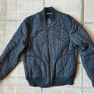 PrAna Quilted Black Jacket Women’s Size Medium